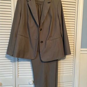 Alex Marie Women's Taupe Pinstripe Suit Jacket & Trousers
